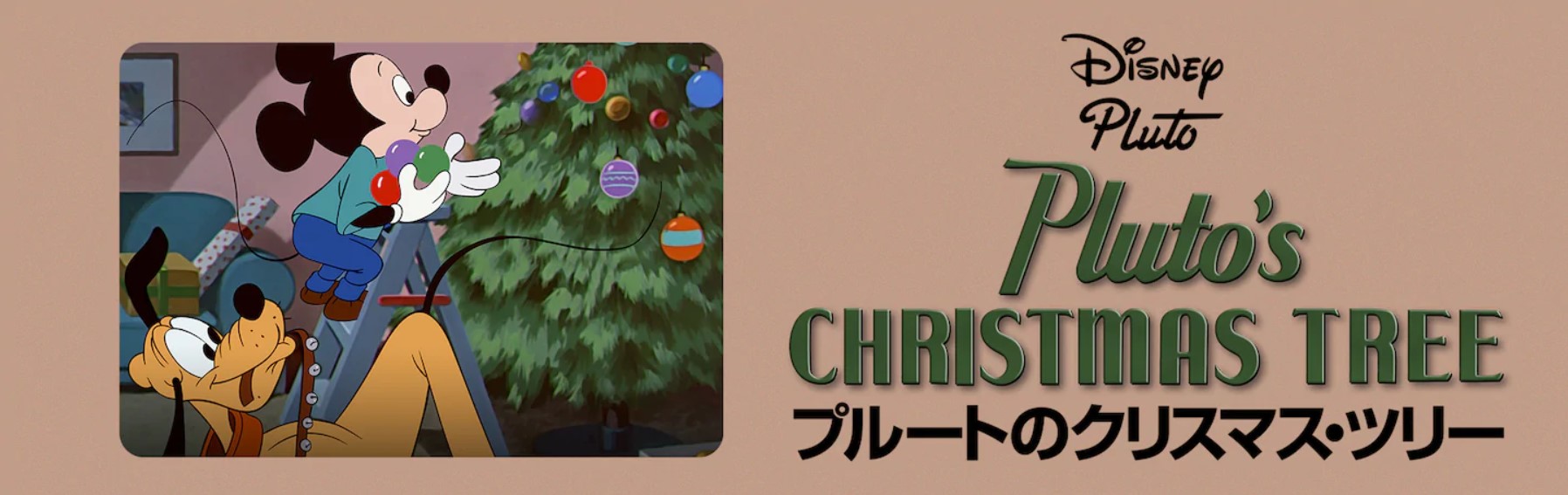 プルートのクリスマスツリーの動画を視聴できる配信サービス14社比較