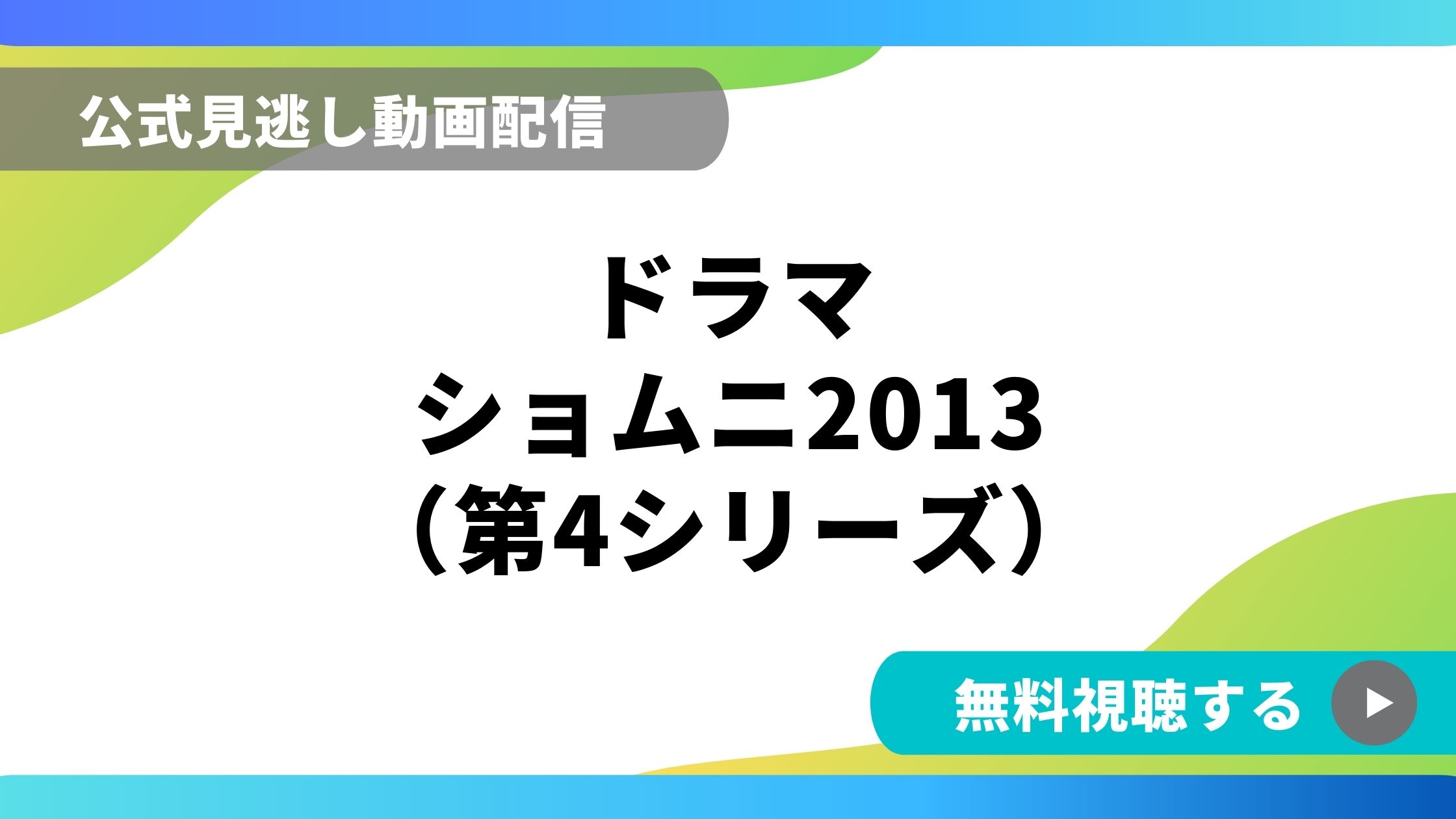 ドラマ ショムニ13第4シリーズ 再放送情報やフル動画を無料視聴できる配信サイト比較 動画の得する見かた損する見かた