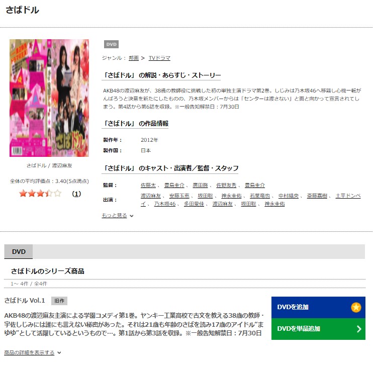 ドラマ さばドル 再放送情報やフル動画を無料視聴できる配信サイト比較 動画の得する見かた損する見かた