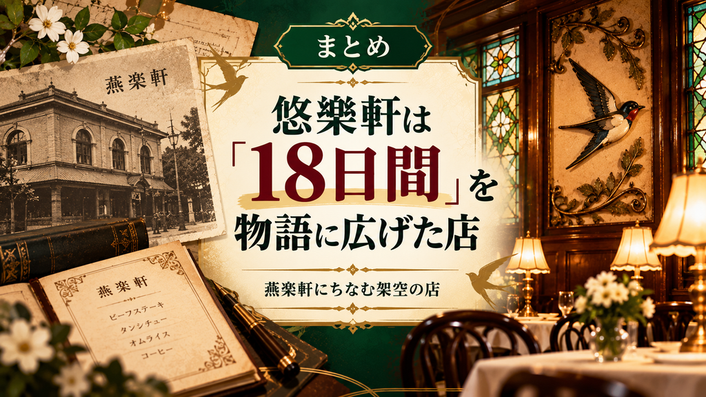 まとめ|悠樂軒は「18日間」を物語に広げた店